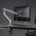 Kimex International Support de bureau Full Motion écran 17"- 32" Blanc VESA Max 100x100 Charge Max 9Kg, miniature 9