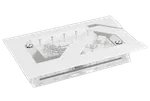 Alphacool Apex Distro Dark Base Pro 901 + Pompe - Blanc, miniature 1