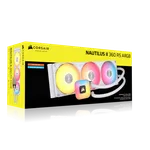 Corsair NAUTILUS II 360 RS ARGB - 360mm - Blanc, miniature 4