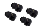 Alphacool Fitting coudé rotatif 90° noir -  14mm - 4 pièces, miniature 1
