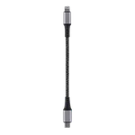 T'nB Câble USB-C/Lightning - 1,5m - nylon RPET - Noir, miniature 2