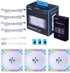 Lian-Li UNI FAN SL120 V2 RGB - Blanc - Pack de 3, miniature 8
