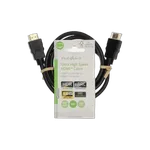 Nedis Câble HDMI HighSpeed mâle/mâle - 1m - Noir, miniature 1