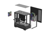Deepcool CG380 3F Noir - MT/Sans Alim/mATX, miniature 10