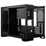 Corsair 2500X Tempered Glass mATX MT - Black/Obsidian Alum, miniature 5