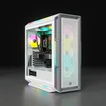 Corsair iCUE 5000T Midi-Tower, RGB, Tempered Glass - weiÃŸ, miniature 2