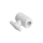 Alphacool Vanne à Bille 2 Voies pour Embouts 1/4" - Blanc, miniature 1