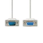 Nedis Câble D-Sub 9 mâle/femelle - 2m - Blanc, miniature 2