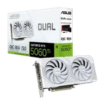 Asus Dual GeForce RTX 5060 Ti 8Go OC Blanc, miniature 1