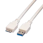 VALUE Câble USB 3.2 Gen1 - Micro USB 3 - 0.8m, miniature 1