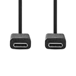 Nedis Câble USB-C 3.2 mâle/mâle - 240W - 1m - Noir, miniature 1