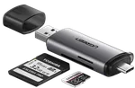 UGREEN USB-C + USB 3.0 - Lecteur SD et MicroSD - 512G - Gris, miniature 1