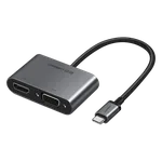 UGREEN Adaptateur USB-C vers HDMI 1.4 + VGA + USB 3.0 - 0.25m, miniature 1