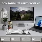 The G-LAB Keyz Elite 400 WG - Mécanique - Sans-Fil - RGB - Blanc/Gris, miniature 9