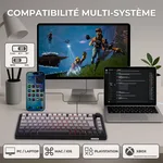 The G-LAB Keyz Elite 300 GRG 75% - Mécanique - Sans-Fil - RGB - Gris, miniature 8