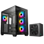Deepcool CG530 4F Noir + Gamer Storm PF750X Noir, miniature 1