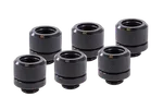 Alphacool Pack de 6 Fitting pour Tube rigide noir 14mm G1/4, miniature 1