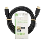 Nedis Câble HDMI HighSpeed + Ethernet mâle/mâle - 3m - Noir, miniature 1