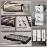 The G-LAB Keyz Elite 300 GRG 75% - Mécanique - Sans-Fil - RGB - Gris, miniature 9