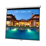 Kimex International Ecran de projection manuel - 2,20 x 1,65m, miniature 1