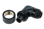 Alphacool HF 16/10 screw-on nozzle 90° rotatable G1/4 Black, miniature 3
