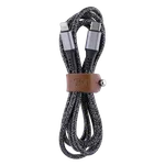 T'nB Câble USB-C/Lightning - 1,5m - nylon RPET - Noir, miniature 4