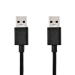 Nedis Câble USB-A mâle/mâle - 2m - Noir, miniature 1