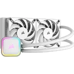 Corsair iCUE H100i RGB ELITE Liquid CPU Cooler - 240mm - Blanc, miniature 1