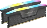 Corsair Vengeance RGB 32Go (2x16Go) DDR5 6000MHz CL 36 Gris, miniature 1