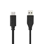 Nedis Câble USB-A vers USB-C mâle/mâle - 60W - 1m - Noir, miniature 3