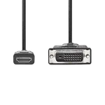 Nedis Câble HDMI vers DVI-D - 2m  - Noir, miniature 2