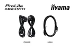 Iiyama Prolite XB2491H-B1 - 23.8" FHD 120Hz IPS 1ms Pivot HDMI Adaptive Sync, miniature 14