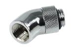 Alphacool HF Coude 45° rotatif - 1/4" Mâle / Femelle Chrome, miniature 2