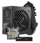 AMD Ryzen 7 7800X3D Tray + KF556C36BBE-16 + Core BC-850, miniature 1