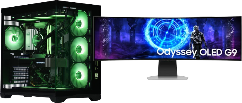 PC GAMER JACQUO V2 5090 + SAMSUNG G9 49" OLED DQHD 240 Hz = ECRAN OFFERT