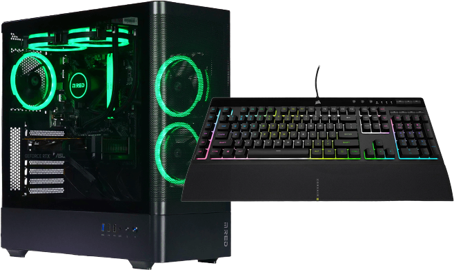PC GAMER VORTEX 5060 + CLAVIER CORSAIR K55 RGB PRO