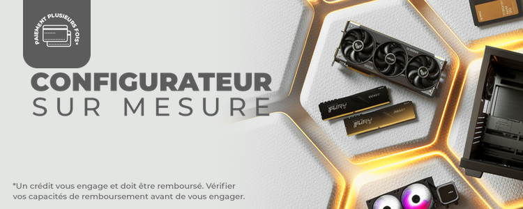 -8% sur le configurateur sur mesure